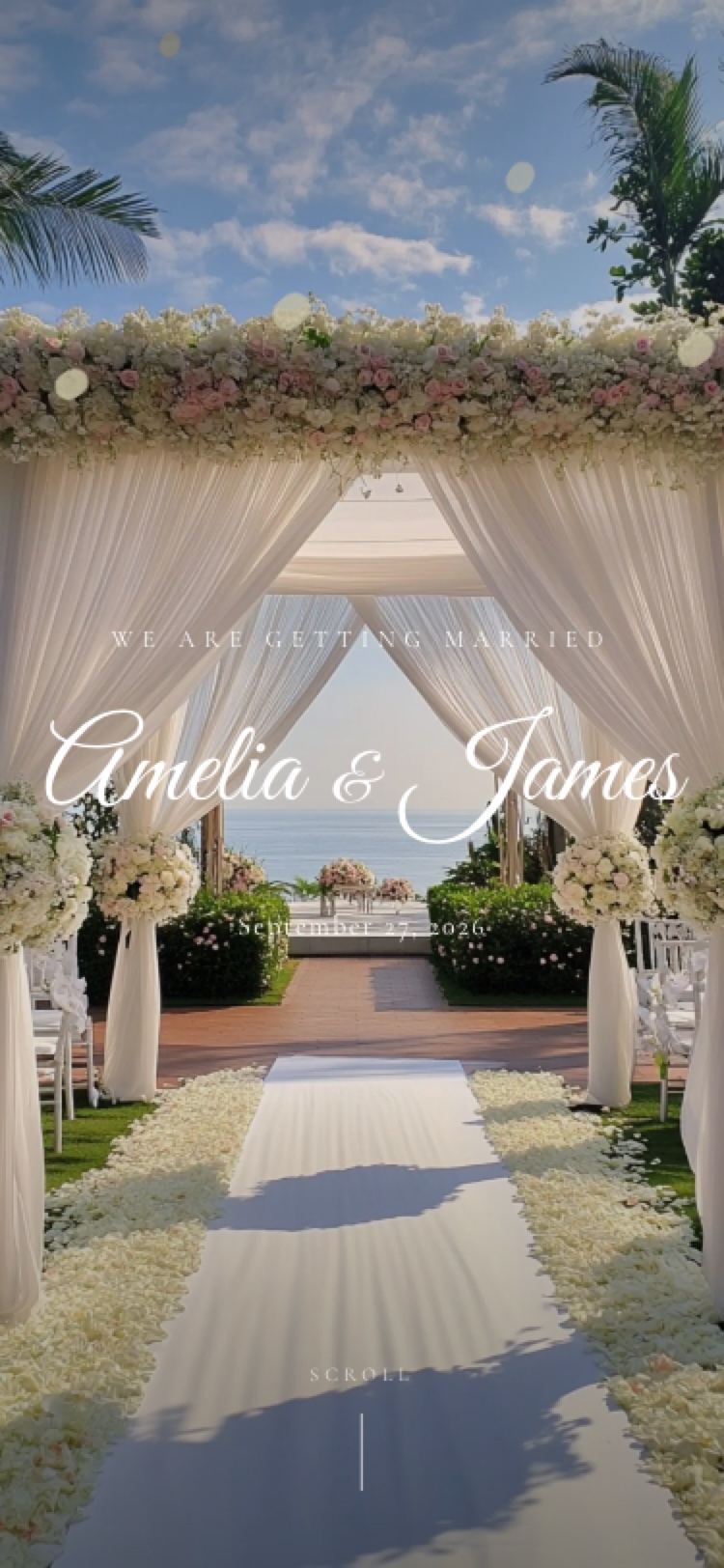 Grand Veranda invitation shown on a phone